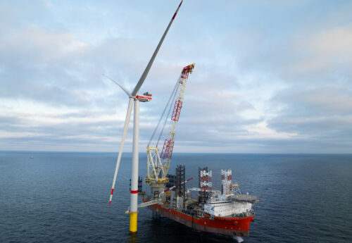 Germany’s largest offshore wind farm under construction
