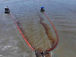 Oil discharge under control near Garden Island Bay, Louisiana