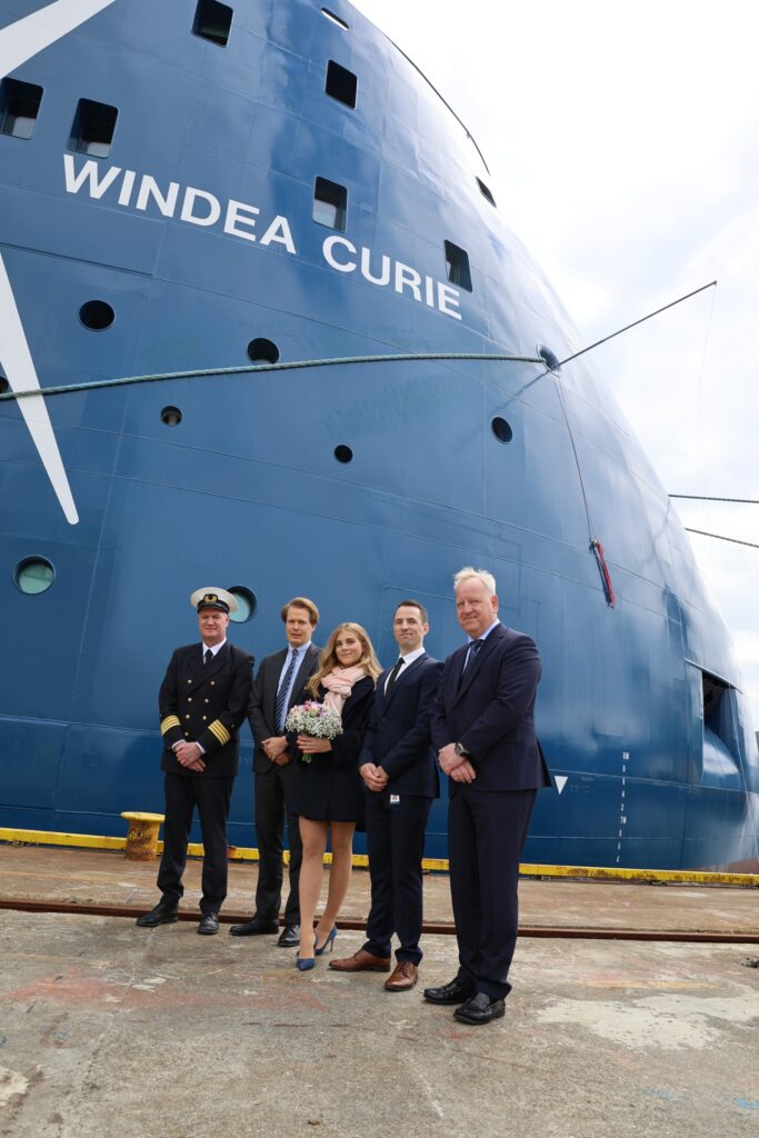 BS Offshore CSOV christened and deployed for charterer TenneT