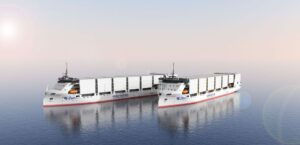Battery electric container ships