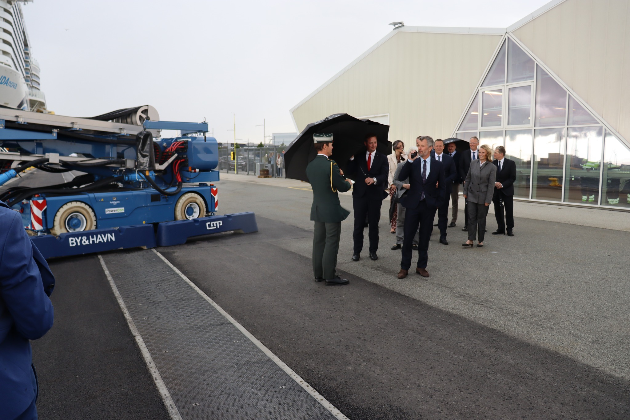 Denmark’s King Frederik X inaugurates Copenhagen's cruise shore power facility