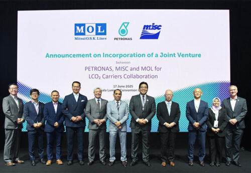 MOL, MISC, Petronas launch joint venture for LCO2 transportation