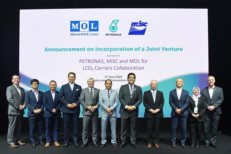 MOL, MISC, Petronas launch joint venture for LCO2 transportation