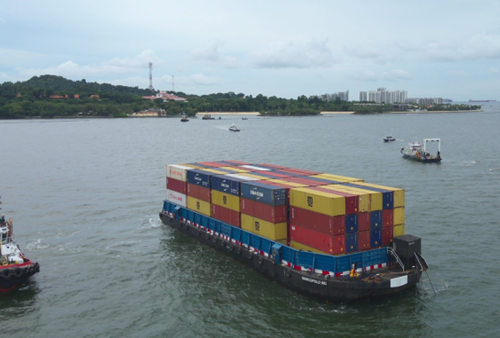 Barge grounded off Sentosa’s Tanjong Beach safely towed away: MPA