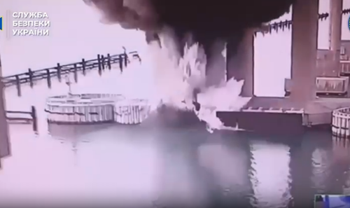 Ukraine’s underwater explosion attack on Crimean Bridge: SSU says