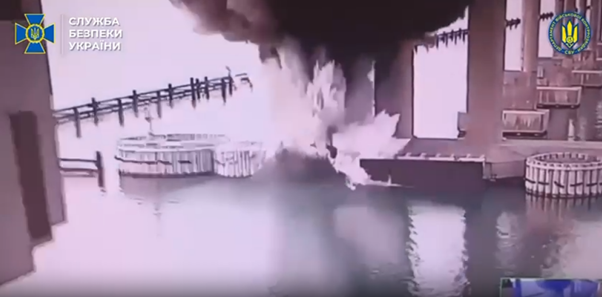 Ukraine’s underwater explosion attack on Crimean Bridge: SSU says