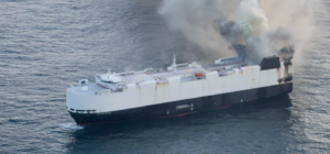 Crew evacuated from vehicle carrier after fire offshore Adak, Alaska