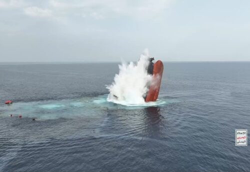 Houthi Video Shows Dramatic Red Sea Attack on Greek Bulker Eternity C