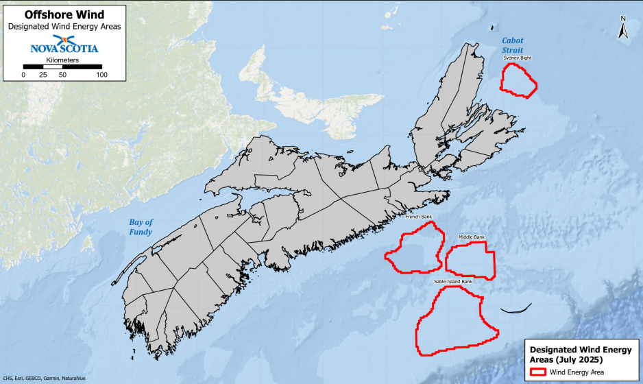 Canada designates first four offshore wind energy areas on Nova Scotia’s offshore