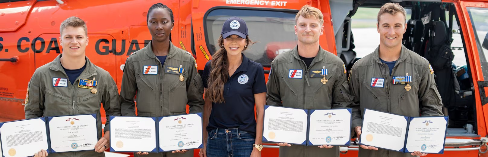 Heroic US Coast Guard Aircrew honored for Texas Flood Rescue