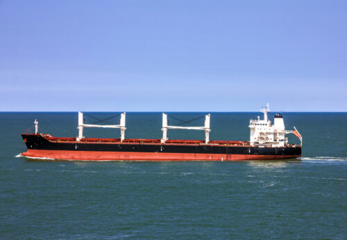 Handysize bulk carrier in ballast
