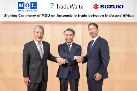 MOL, TradeWaltz, Suzuki ink MoU to boost India-Africa automobile trade
