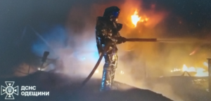 Russian drone attack sparks fire at energy facility in Odesa region, Ukraine says