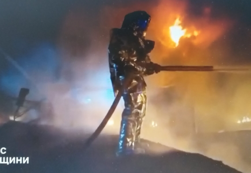 Russian drone attack sparks fire at energy facility in Odesa region, Ukraine says