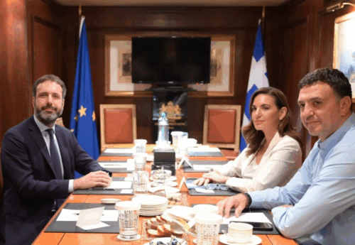 Συνάντηση Κικίλια-Κεφαλογιάννη με τον Αναπληρωτή Αντιπρόεδρο Κυβερνητικών Υποθέσεων του Royal Caribbean Group