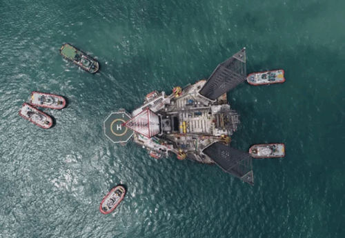 Oil rig owned by Borr Drilling