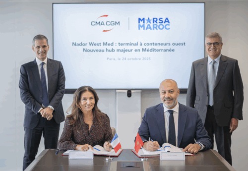 CMA CGM, Marsa Maroc to operate container terminal at Port of Nador West Med
