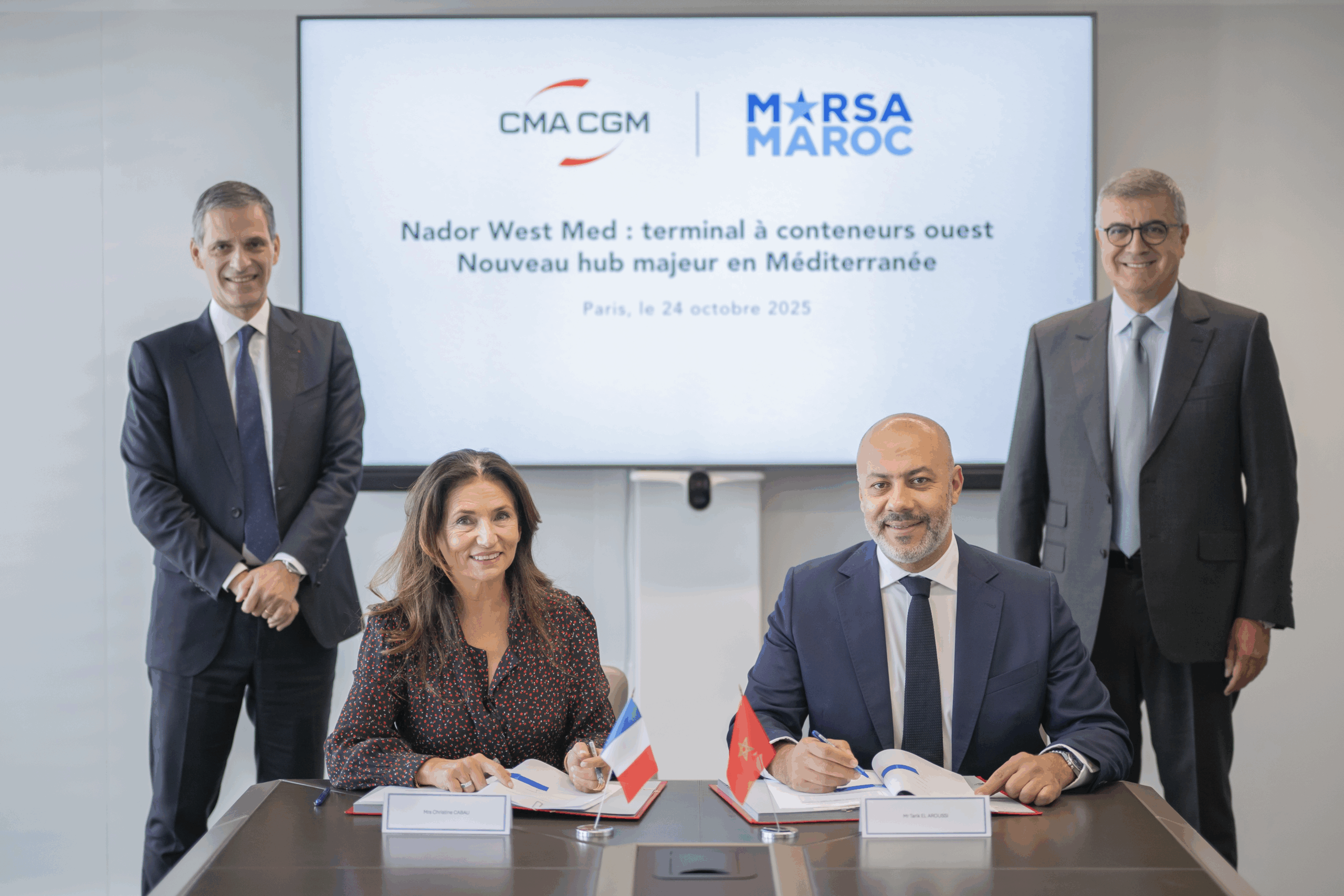CMA CGM, Marsa Maroc to operate container terminal at Port of Nador West Med