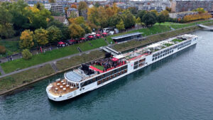 Viking river cruise ship naming ceremony