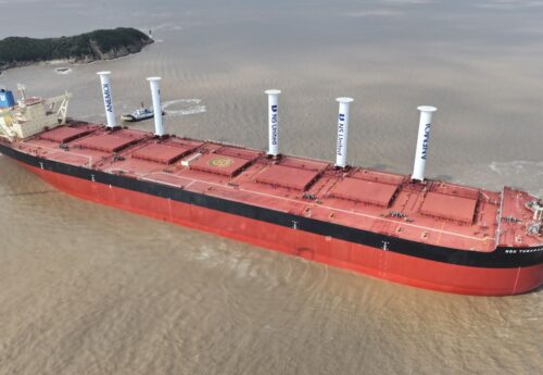 Anemoi completed rotor sail installation on NS United bulker chartered by Vale