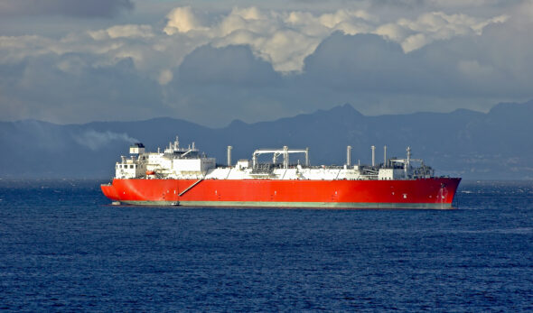 LNG Carrier anchored