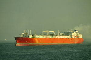LNG Carrier staying on anchor