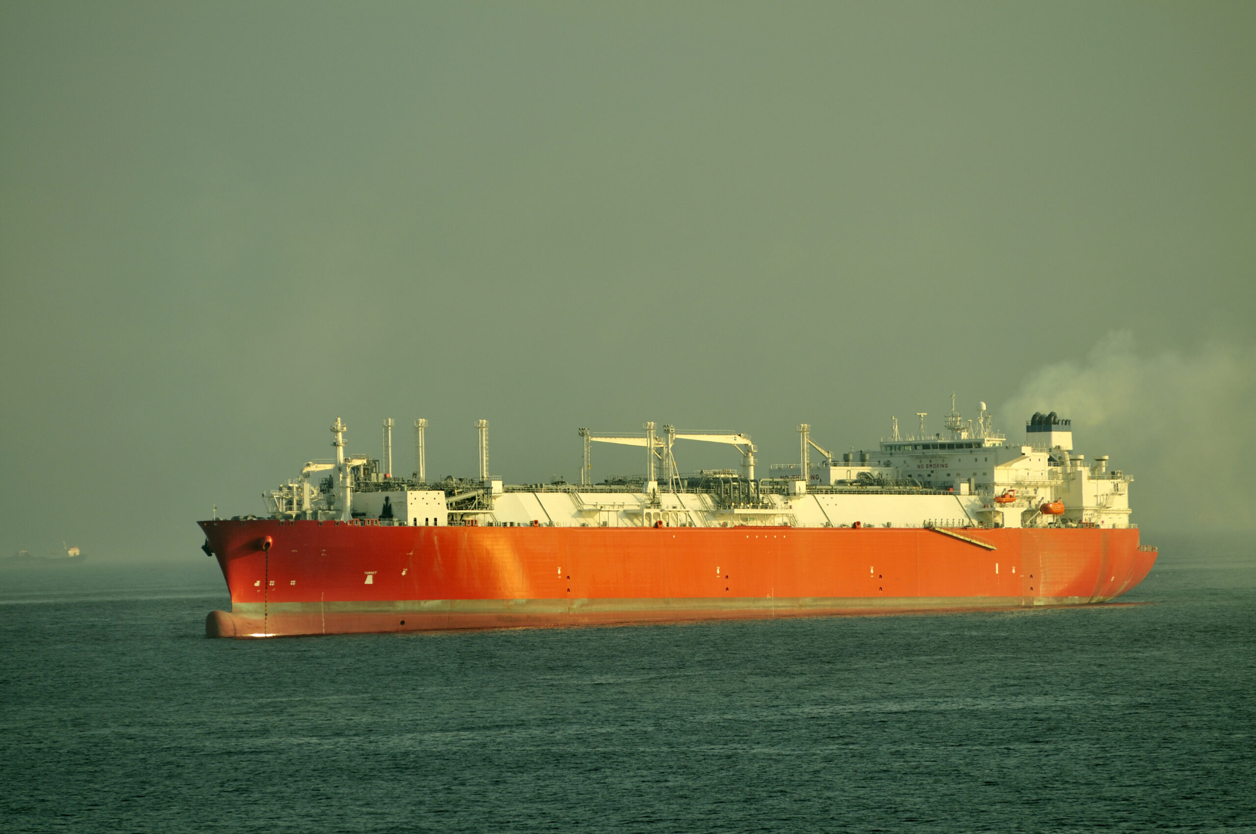 LNG Carrier staying on anchor