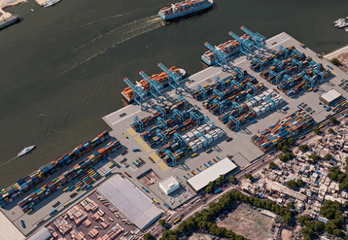 Laldia Container terminal.