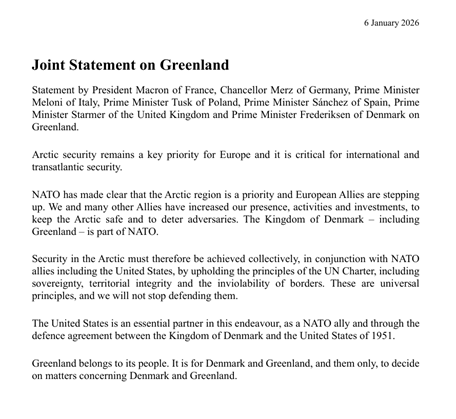 Need Greenland for security; Russian, Chinese ships all over the place: Trump