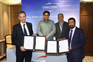 CMA CGM chief signs strategic feeder containership order in India