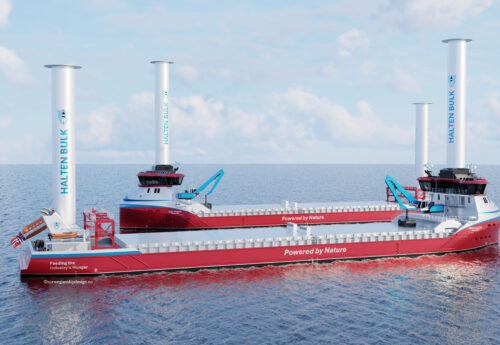 Norwegian owner Halten Bulk orders bulk carriers with rotor sails