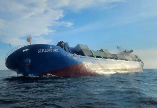 Thai authorities rescue crew after cargo ship takes on water