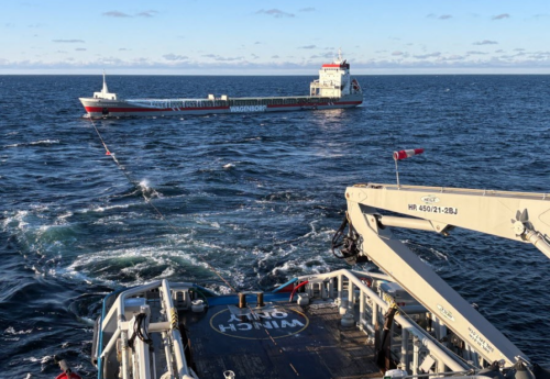 Cargo vessel secured after fire breaks out in Baltic Sea