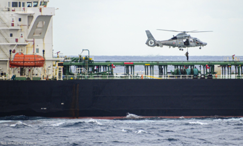 French navy boards shadow fleet tanker in Mediterranean, Macron says