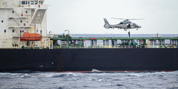 French navy boards shadow fleet tanker in Mediterranean, Macron says