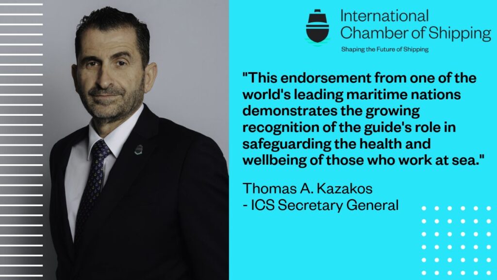 Cyprus officially recommends ICS medical guide for seafarers and fishers