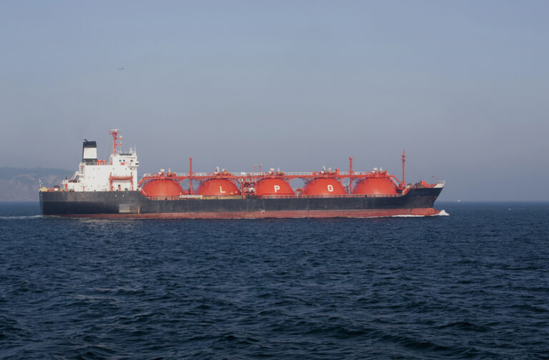 LPG tanker sailing