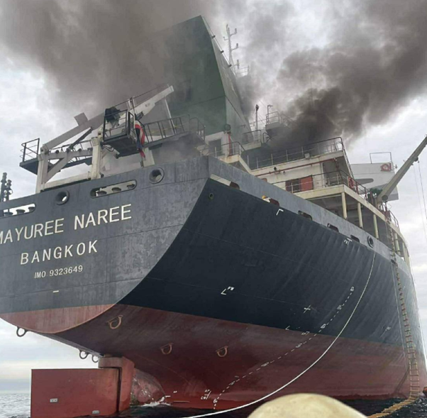 No sign of three missing Thai crew after search of projectile-hit Precious bulker