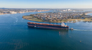 Newcastle Port in Australia