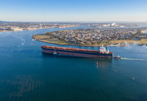 Newcastle Port in Australia