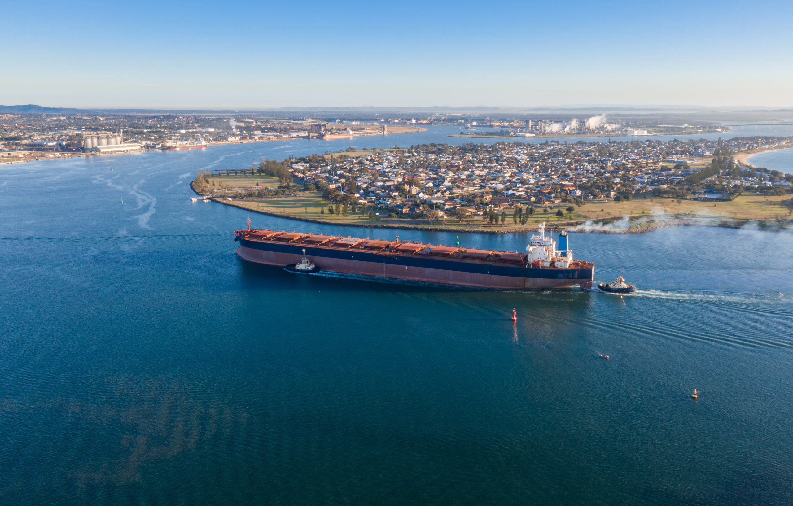 Newcastle Port in Australia