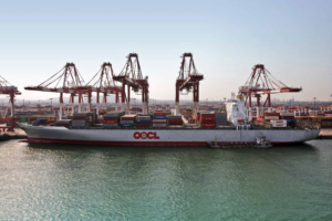 OOCL Sunflower reaches Long Beach after losing containers in North Pacific Ocean