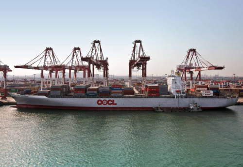 OOCL Sunflower reaches Long Beach after losing containers in North Pacific Ocean