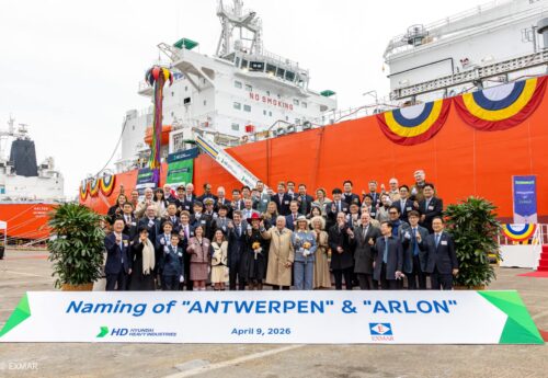 Exmar naming ceremony