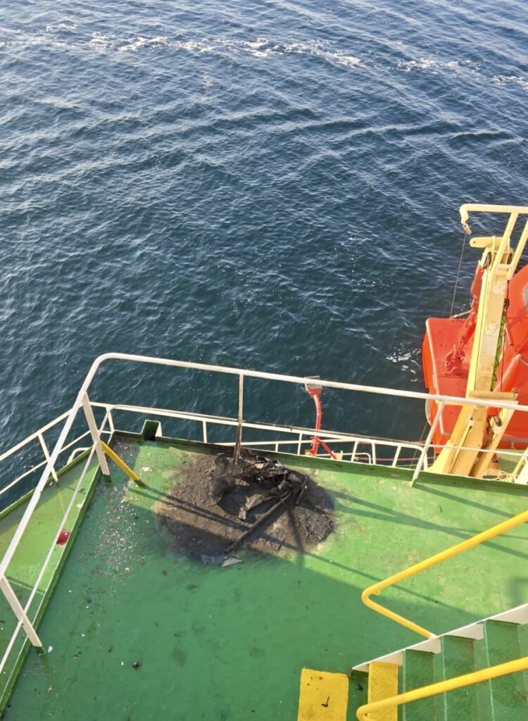 Russian drones hit port in Ukraine, damage civilian ship, officials say