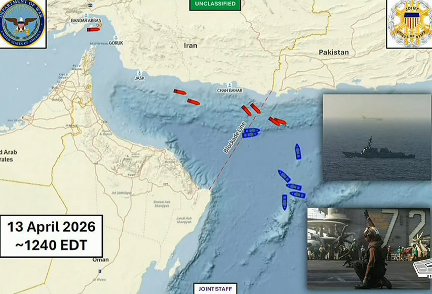 US threatens to pursue in Pacific Iranian-linked ships supporting Iran