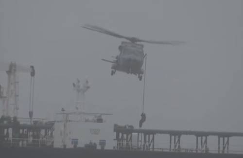 French navy intercepts Russia-linked sanctioned tanker in Atlantic: Macron