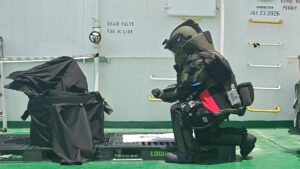 Unexploded missile warhead recovered from Greek tanker off Kochi
