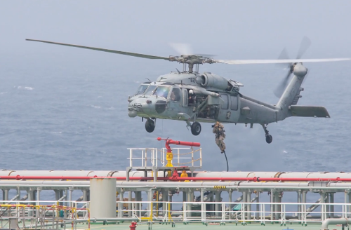 US Marines board tanker in Gulf of Oman amid fresh blockade