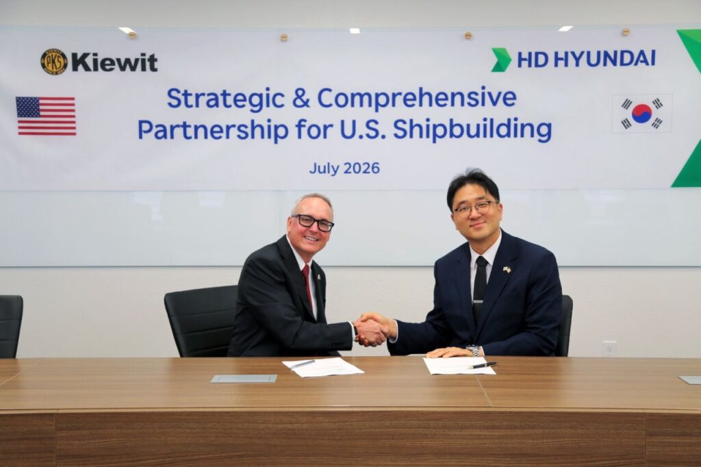 HD Hyundai and Kiewit unveil partnership for US shipbuilding